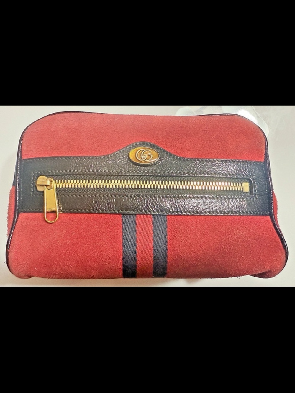 GUCCI - Small Ophidia Suede Belt Bag